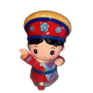 Disney Epcot China Pavilion Souvenir Chinese Boy Figurine Kitsch Kitschy 3"